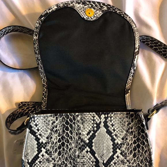 Two Neiman Marcus Faux Python Crossbody Bags - Picture 4 of 7